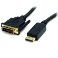 Produktbild: StarTech .com DisplayPort to DVI Cable - 6ft / 2m - 1920 x 1200 - M/M - DP to DVI Adapter Cable - Passive DisplayPort Monitor Cable (DP2DVI2MM6) - Videokabel - DVI-D bis DisplayPort - 1.8 m Mit dem 1,8 m langen DisplayPort -auf-DVI-Adapterkabel DP2DVI2MM6 können Sie ein DVI-Display oder einen DVI-Projektor an eine DisplayPort-Videokarte/-quelle anschließen. Das Kabel ermöglicht eine Verbindungsentfernung von 1,8 m und ist mit DVI- und Displa