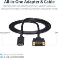 Produktbild: StarTech.com 1,8 m DisplayPort auf DVI-Kabel DisplayPort zu DVI Kabel DP2DVI2MM6