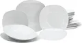 Produktbild: CreaTable, 19767, Square Weiss, Tellerset 18-tlg, Porzellan