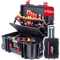 Produktbild: Wiha Werkzeug Set Elektriker Competence XXL II I Elektriker Werkzeugkoffer 112-teilig I VDE isolierte Werkzeuge I robuster Trolleykoffer I ideal für den Profi-Einsatz (42069)