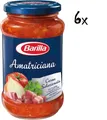 Produktbild: 6x Barilla Amatriciana Nudel sauce mit Tomaten Speck und Chili 300g aus italien