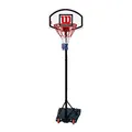 Produktbild: Wilson Basketballständer Junior - Höhenverstellbarer Basketballkorb von 165cm bis 205cm für Kinder und Jugendliche - Mobiler Basketballkorb Outdoor