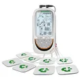 Produktbild: TESMED TE-880R Plus TENS EMS Gerät: Wiederaufladbarer Muskelelektrostimulator, Reizstromgerät mit TENS Gerät Schmerztherapie, EMS & Massagefunktion, 73 Programme (2 anpassbar), 8 Elektroden