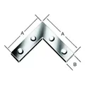 Produktbild: VORMANN Flachwinkel 75x75x12x1,5mm Stahl, verzinkt