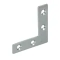 Produktbild: 100 Stk. Vormann Flachwinkel L.75x75mm B.12mm S.1,5mm STA blau verz. Winkel