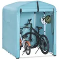 Produktbild: SoBuy Fahrradgarage, Blau, Metall, 120x163x176 cm, Aufbewahrung & Schutzhüllen, Geräteschuppen
