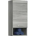 Produktbild: Badezimmer Hängeschrank Badschrank Schrank Soul, Holzwerkstoff, rauchsilber Nachbildung, 37 x 79 x - Grau