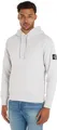 Produktbild: Calvin Klein Herren Hoodie Badge mit Kapuze, Grau (Lunar Rock) ,XL