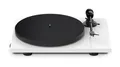 Produktbild: Pro-Ject E1 Phono, Plug & Play Einsteiger Plattenspieler mit elliptischer Tonabnehmernadel, schaltbarer Phono Vorstufe und elektronischer Geschwindigkeitsänderung (AT3600L, Weiß)