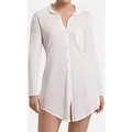 Produktbild: Hanro Nachthemd Cotton Deluxe (1-tlg) Nachthemd - Baumwolle - Angenehm auf der Haut, Raffinierte Details weiß M