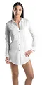 Produktbild: Hanro Damen 1/1 Arm 90 cm Cotton Deluxe Nachthemd, Weiß (white 0101), 42/44 (Herstellergröße: M)