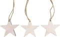Produktbild: Holzsterne zum Aufhängen - Natur - 7 cm 10er Set