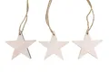 Produktbild: Deko AS Christbaumschmuck Holzsterne zum Aufhängen - Natur - 10er Set - 7 cm, robust