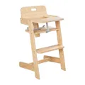 Produktbild: Treppenhochstuhl Kinderhochstuhl Babystuhl mit Gurt Essbrett Bambus 45 x 86 cm