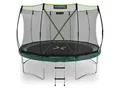 Produktbild: KINETIC SPORTS Trampolin Federlos-Design 'Bungee Safety Elite' - TÜV Rheinland, Outdoor Gartentrampolin für Kinder Dunkelgrün Ø 366 cm Ø 366 cm