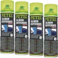 Produktbild: 4x PETEC SILIKONENTFERNER LACKREINIGER 500 ml SILIKONREINIGER SPRAY REINIGER