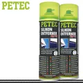 Produktbild: Petec 2x 500ml Silikonentferner-Spray Kunstoff Fett Öl Pflege Metall Auto Boot