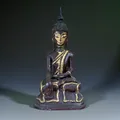 Produktbild: Bagan Buddha Skulptur aus Burma Myanmar Lacquerware birmanische Statue73cm groß