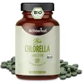 Produktbild: Chlorella Bio Presslinge | 400 Tabletten | mit 6g Algen Pulver pro Tagesdosis | Chlorella Algen Pulver in Bio-Qualität | hochdosiert | vegan | vom Achterhof