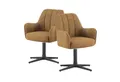 Produktbild: DUBI Möbel Drehstuhl THOMAS-ROMY 2er-Set, X-Gestell 360° drehbar mit Rückholfunktion, 2er-Set