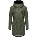 Produktbild: Ragwear Wintermantel Elsien wasserdichter Winterparka mit Teddyfell-Futter grün S (36)