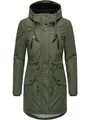 Produktbild: Ragwear Damen Wintermantel Warmer atmungsaktiver und wasserdichter Parka mit Teddyfell gefüttert und mit Kapuze Elsien YOUMODO Dark Olive Gr. S