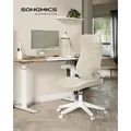Produktbild: SONGMICS Bürostuhl, Schreibtischstuhl, ergonomische Rückenlehne, hochklappbare Armlehnen