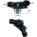 Produktbild: Mahle TM 13 97 Thermostat Kühlmittel für BMW 3 Z3 7 5 Z4 X3 X5 E36 E46 E39 E60