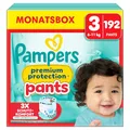 Produktbild: Pampers Premium Protection Pants Größe 3, 192 Windeln, 6kg-11kg, Mit 360° Passform und 2x breiteren Bündchen als vorher für unseren besten Komfort & Schutz