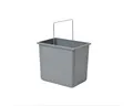 Produktbild: Hailo Einbaumülleimer Hailo Inneneimer 1094079 hellgrau 18 L 316 x 226 x 286 mm und Henkel