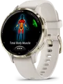 Produktbild: Garmin Venu 3S - 41 mm - Ivory - intelligente Uhr mit Band - Silikon - Handgelenkgröße: 110-175 mm - Anzeige 3.04 cm (1.2