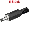 Produktbild: DC Strom Stecker Stromstecker für Netzteile zum Löten Lötversion 1,3mm x 3,4mm