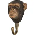 Produktbild: WILDLIFEGARDEN WG4537 Haken Schimpanse - Handgeschnitzter Tierhaken aus Holz und Metall - Sammlung Afrikanischer Tiere