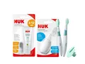 Produktbild: NUK Nasensauger + Zahn- & Mundpflegeset – 3-tlg. Set für Babys ab 1. Zahn