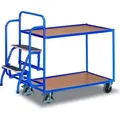 Produktbild: Variofit Kommissionierwagen mit 2 Ladeflächen, niedrig sw-600.614