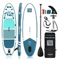 Produktbild: TIGERXBANG Aufblasbare SUP Boards Stand Up Paddleboarding 305x80x15cm mit hochwertigem SUP-Zubehör, Allround-Paddle-Boards für Erwachsene/Kinder, Defender Collection Blau