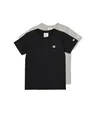 Produktbild: Champion T-Shirt (2er-Pack) Kinder und Jugendliche, Schwarz/Hellgrau Melange, 9-10 Jahre