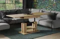 Produktbild: Endo-Möbel Couchtisch Iso 110-170cm Doppellift höhenverstellbar ausziehbar erweiterbar Funktionstisch (Wotan Eiche)