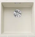 Produktbild: BLANCO SUBLINE 400-U | Granitspüle aus SILGRANIT softweiß | Einbauart: Unterbau | für 50 cm breite Unterschränke | Ein Ausschnitt und nur einmal montiert | [43x46x20,2 cm]