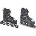 Produktbild: 2in1 Inlineskates Schlittschuhe Raven Pulse Black 33-36 verstellbar - Schwarz - 33-36