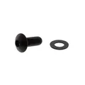 Produktbild: Linsenschraube M8x1.25 20mm Edelstahl A4 schwarz, LSSFB820BK, 7758497