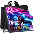 Produktbild: UPERFECT 22 Zoll 2K QLED Portable Monitor 2560x1440 QHD IPS-Display mit 180° Verstellbarem Ständer USB C Mini HDMI Eye Care Matter Bildschirm für Laptop PC PS4/5 Switch/Xbox, VESA-kompatibel