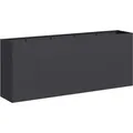 Produktbild: vidaXL Pflanzkübel Schwarz 200x40x80 cm Kaltgewalzter Stahl 860724