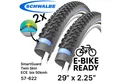 Produktbild: Schwalbe Fahrradschlauch 2x Schwalbe Marathon Plus MTB Ebike 29x2,25 Reflex Pannenschutz Reifen