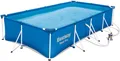 Produktbild: BESTWAY Framepool Bestway 56424 Steel Pro Frame Pool-Set, Gartenpool mit Filterpumpe, 400 x 211 x 81 cm