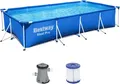 Produktbild: Bestway Steel Pro Frame Pool Set 400 x 211 x 81 cm mit Filterpumpe Gartenpool