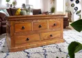 Produktbild: MASSIVMOEBEL24 Couchtisch Akazie 90x90x50 honig lackiert OXFORD #0320