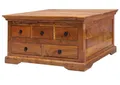 Produktbild: Massivmoebel24 Couchtisch OXFORD#0320 (Massivholz, Massivholztisch), Couchtisch Akazie 90x90x50 honig lackiert OXFORD #0320