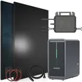 Produktbild: SUNNIVA Balkonkraftwerk 920W mit Marstek B2500-D 2,24kWh Solarspeicher Wechselrichter inkl.5m Kabel 2x 460W Solarmodule Bifazial Fullblack Glas-Glas