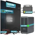 Produktbild: SUNNIVA® 920W Balkonkraftwerk mit 2,24 kWh Speicher MARSTEK B2500-D BIFAZIAL